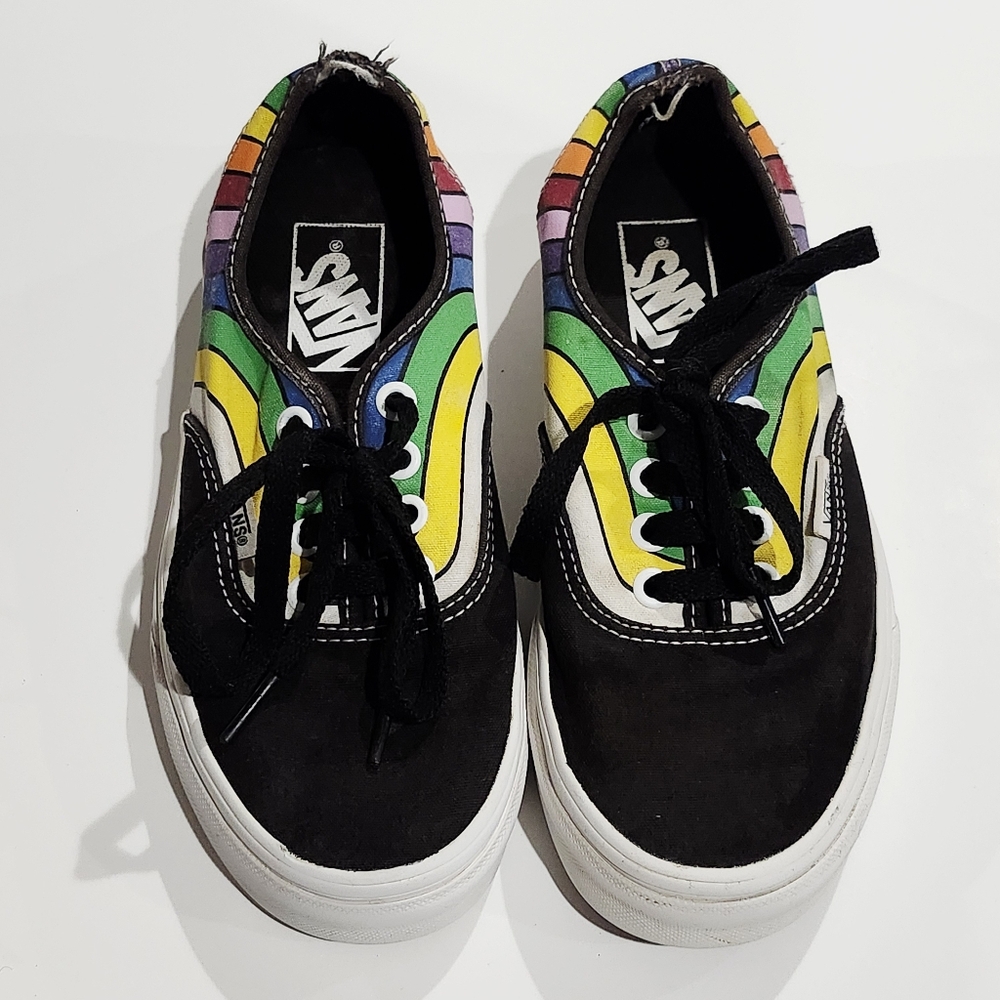Vans Era Rainbow Low Top Sneakers Women’s 5.5 / Men’s 4 – Colorful Striped Shoes